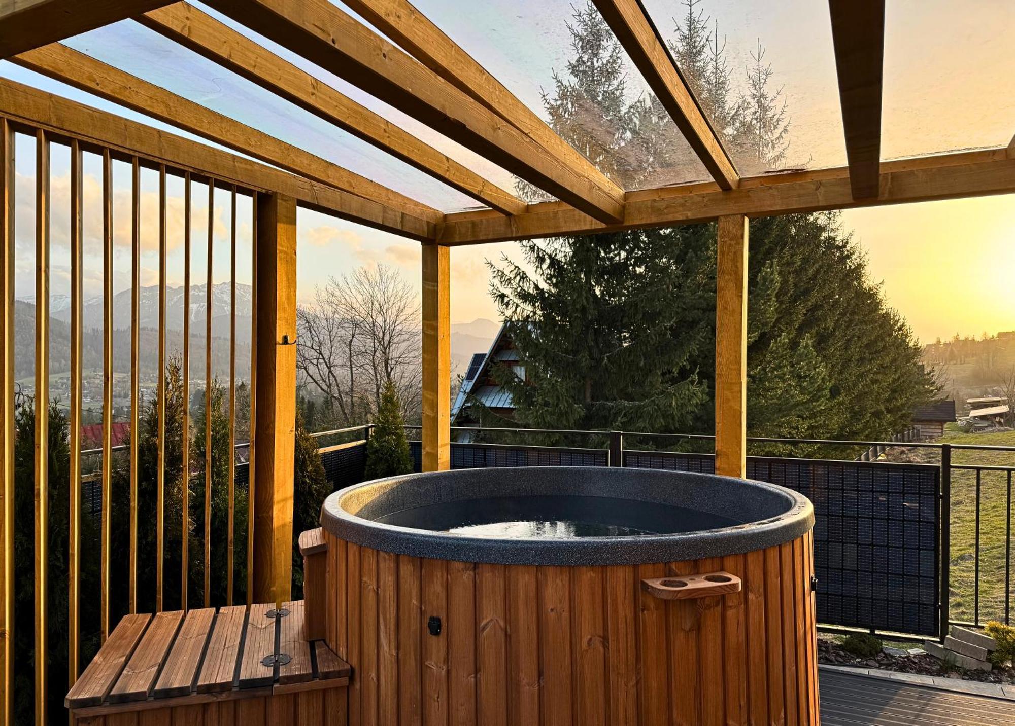 Salamandra Spa Jacuzzi, Sauny, Teznia, Panorama Tatr Kościelisko Buitenkant foto